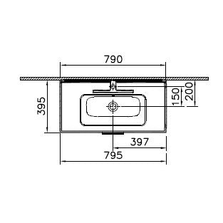 MOBILE BAGNO MIA 80X40CM CORDOBA SOSPESO