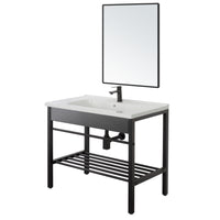 COMPOSIZIONE BAGNO INDUSTRIAL 80X47XH78CM NERA