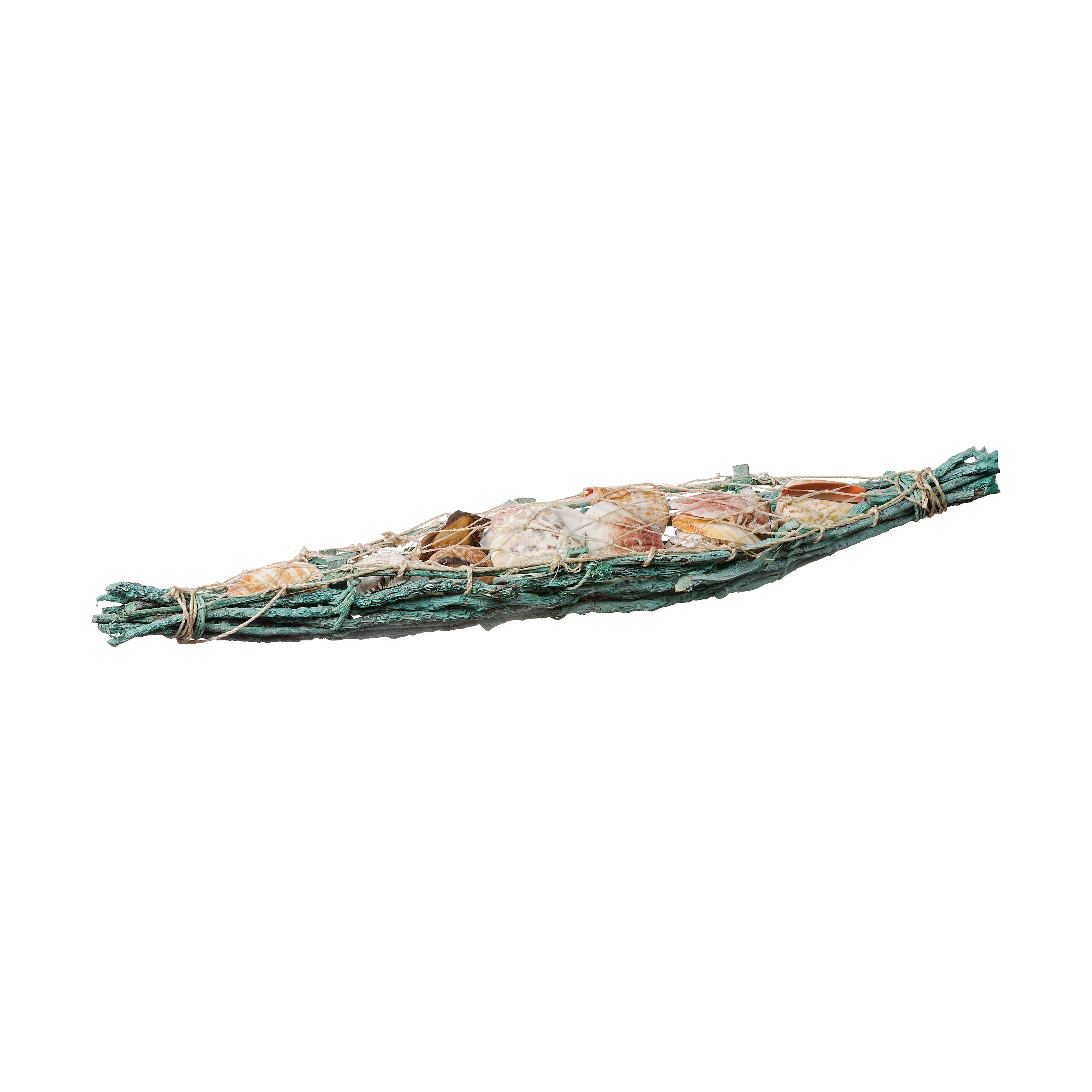 COMPOSIZIONE CON CONCHIGLIE 40X8XH5CM IN 3 COLORI