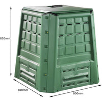 COMPOSTIERA 80X80XH82CM 380L IN PLASTICA