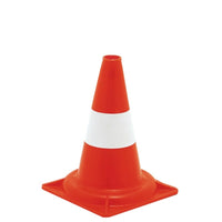 CONO SEGNALETICO H34CM POLIETILENE BIANCO / ROSSO