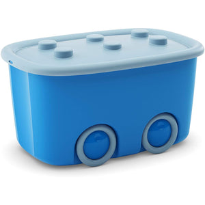 CONTENITORE FUNNY BOX 58X39XH32CM AZZURRO