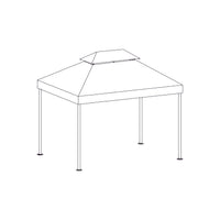 COPERTURA PER GAZEBO ANACARSI MT.3X3 COLORE TAUPE