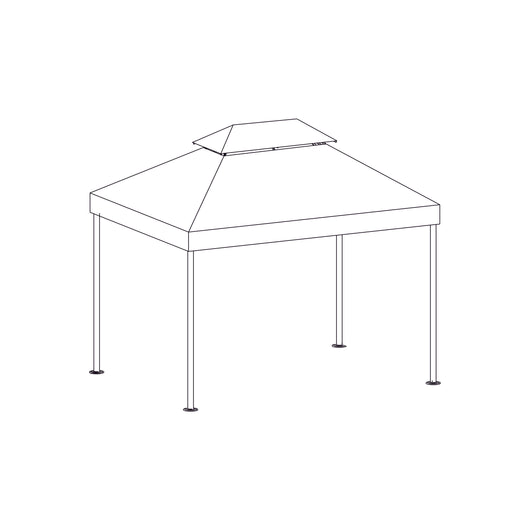 COPERTURA PER GAZEBO ANACARSI MT.3X3 COLORE TAUPE