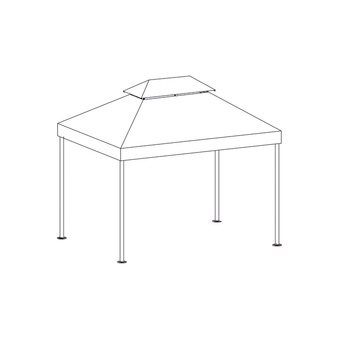 COPERTURA PER GAZEBO ANACARSI MT.3X3 COLORE TAUPE