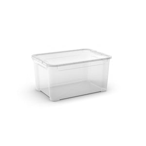 CONTENITORE T BOX M 55.5X39XH19CM TRASPARENTE