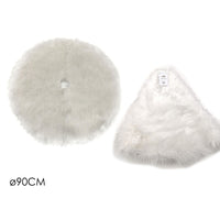 COPRIBASE ALBERO D.90CM IN PELLICCIA BIANCA