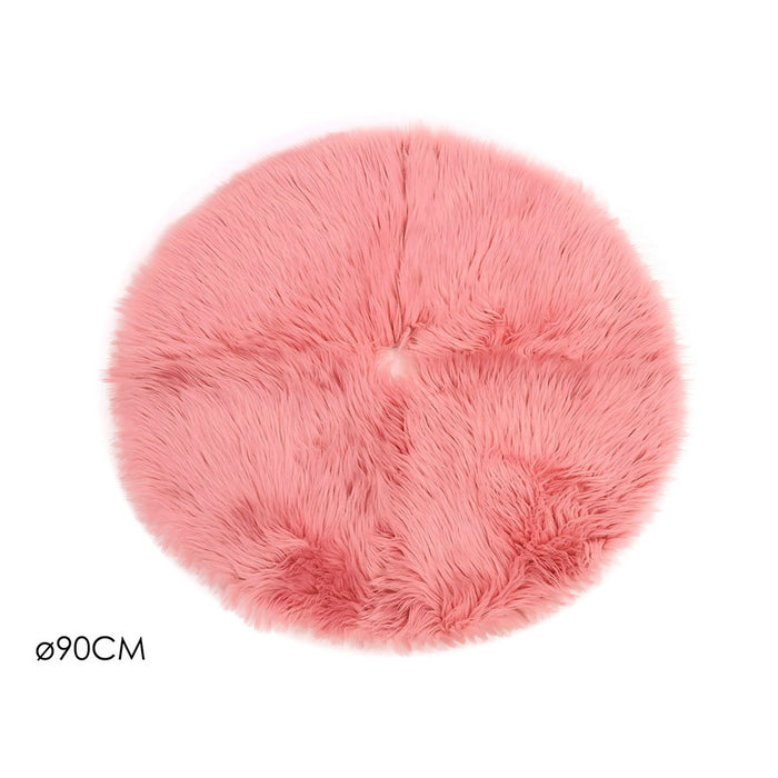 COPRIBASE ALBERO PELLICCIA 90CM ROSA