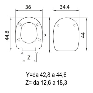 SEDILE COPRIWC PASSEPARTOUT IN TERMOINDURENTE