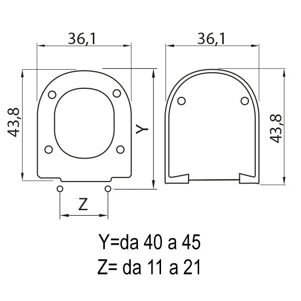 SEDILE COPRIWC QUEEN IN TERMOINDURENTE BIANCO