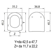 SEDILE COPRIWC LUNA 2 IN TERMOINDURENTE BIANCO