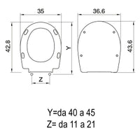 SEDILE COPRIWC DYNASTY IN TERMOINDURENTE BIANCO