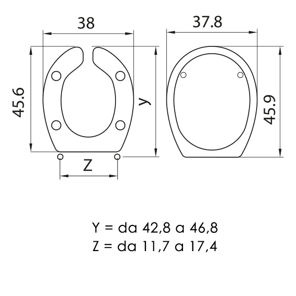 SEDILE COPRIWC HELP IN TERMOINDURENTE BIANCO