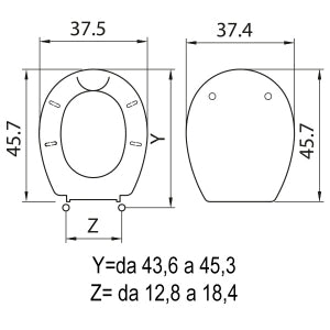 SEDILE COPRIWC LIUTO IN TERMOINDURENTE BIANCO