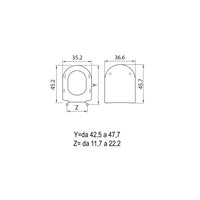 SEDILE COPRIWC TERRA IN TERMOINDURENTE BIANCO