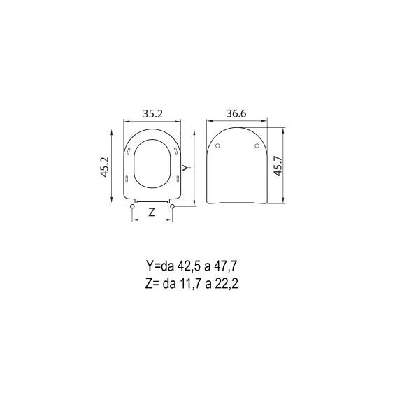 SEDILE COPRIWC TERRA IN TERMOINDURENTE BIANCO