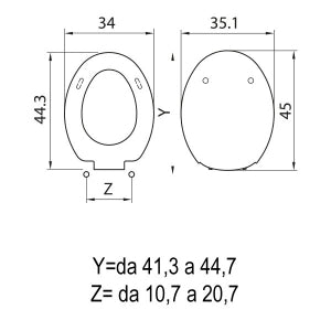 SEDILE COPRIWC TANGO IN TERMOINDURENTE BIANCO