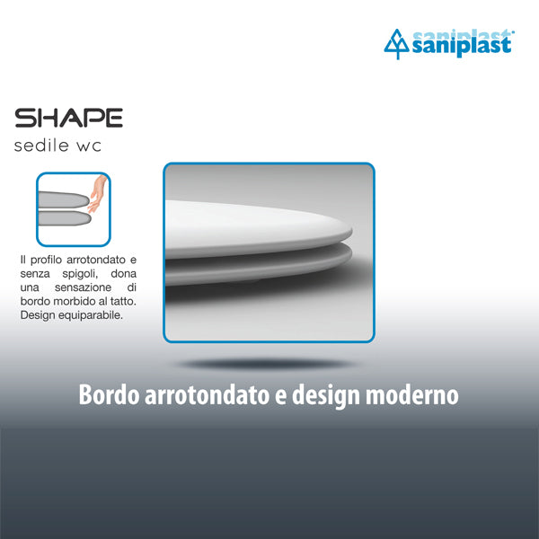 SEDILE COPRIWC SHAPE IN TERMOINDURENTE BIANCO