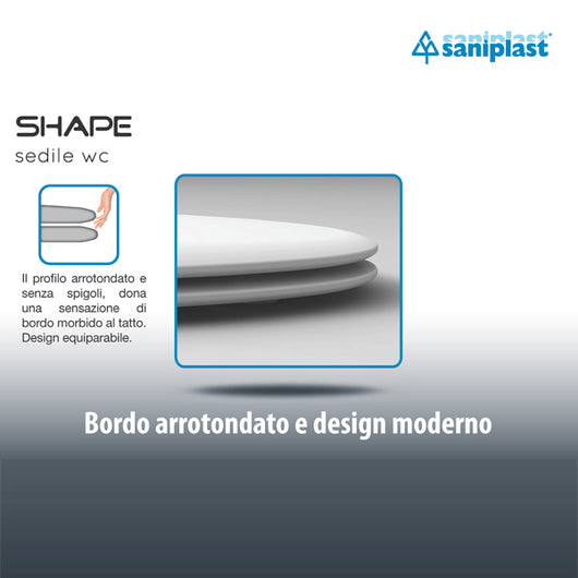 SEDILE COPRIWC SHAPE IN TERMOINDURENTE BIANCO