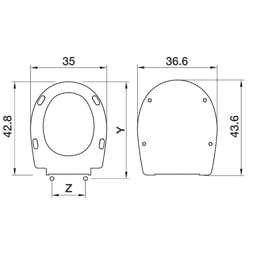 SEDILE COPRIWC VALENCIA IN TERMOINDURENTE BIANCO