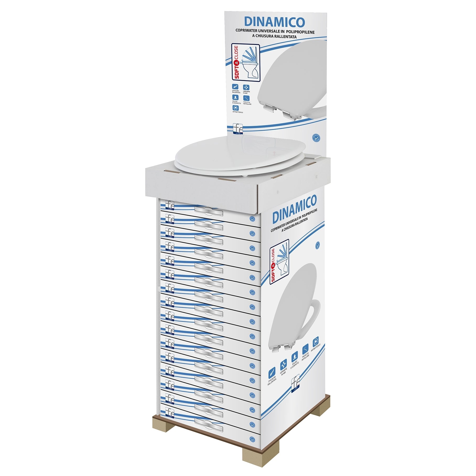 SEDILE COPRIWC UNIVERSALE IN PP BIANCO