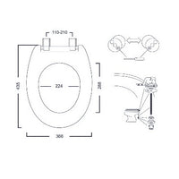 SEDILE COPRIWC UNIVERSALE IN MDF BIANCO
