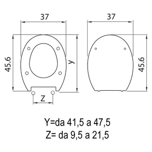 SEDILE COPRIWC SHAPE IN TERMOINDURENTE BIANCO