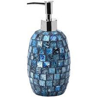 CRYSTAL DISPENSER IN VETRO MOSAICO BLU