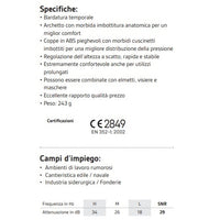 CUFFIA ANTIRUMORE C3 NERA PIEGHEVOLE ANATOMICA