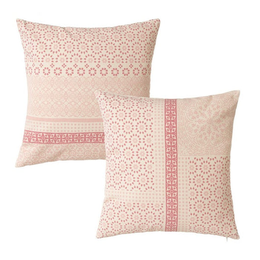 CUSCINO 45X45CM PANSY ROSA IN COTONE E POLIESTERE