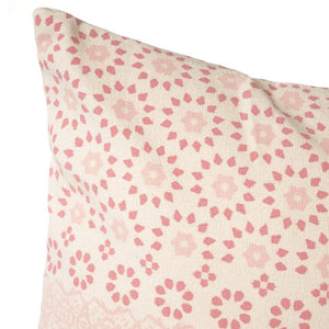 CUSCINO 45X45CM PANSY ROSA IN COTONE E POLIESTERE