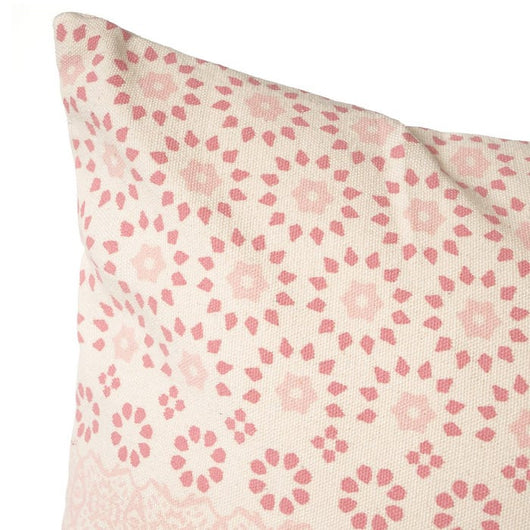 CUSCINO 45X45CM PANSY ROSA IN COTONE E POLIESTERE