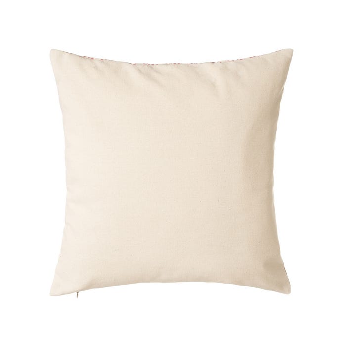 CUSCINO 45X45CM PANSY ROSA IN COTONE E POLIESTERE