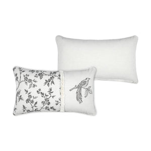 CUSCINO CLARINE 30X50CM ECRU' IN POLICOTONE.