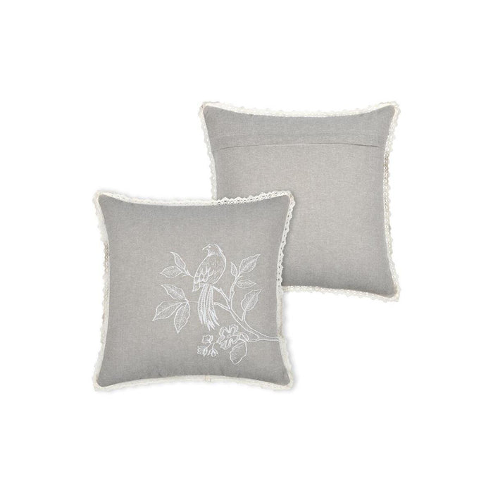 CUSCINO CLARINE 40X40CM BEIGE IN POLICOTONE.