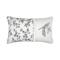 CUSCINO CLARINE 30X50CM ECRU' IN POLICOTONE.