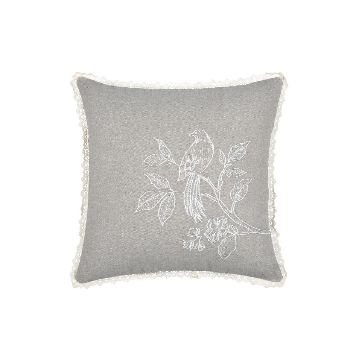 CUSCINO CLARINE 40X40CM BEIGE IN POLICOTONE.