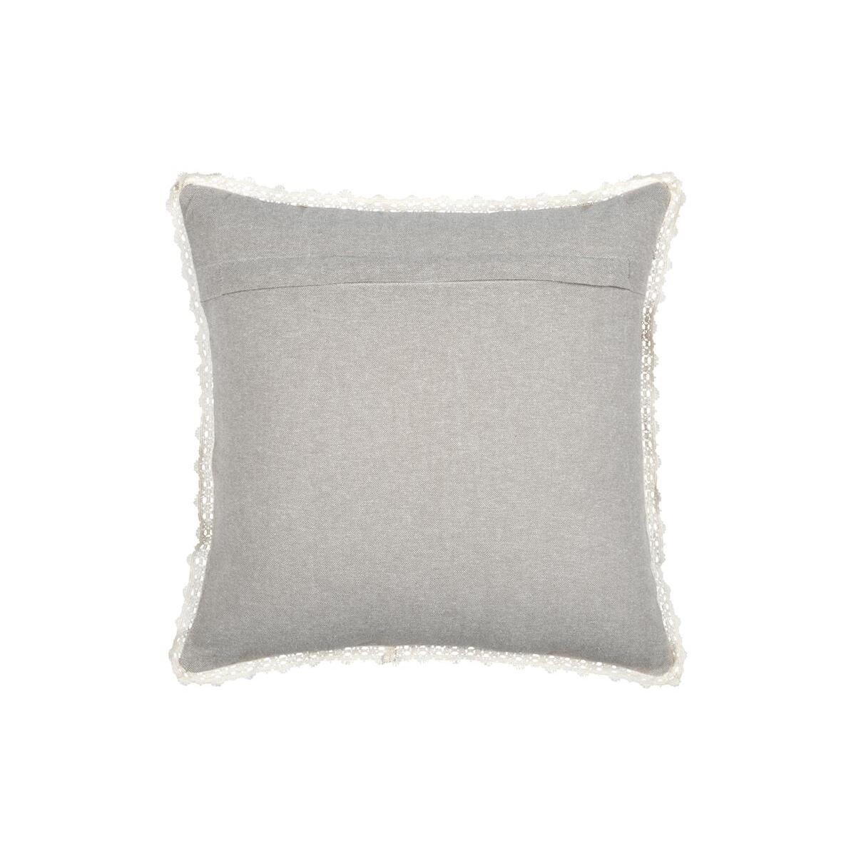 CUSCINO CLARINE 40X40CM BEIGE IN POLICOTONE.