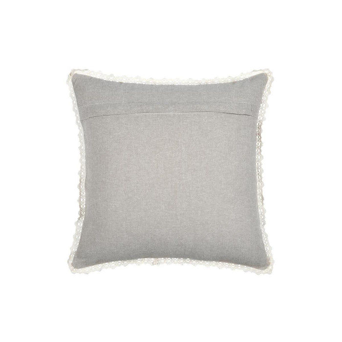 CUSCINO CLARINE 40X40CM BEIGE IN POLICOTONE.