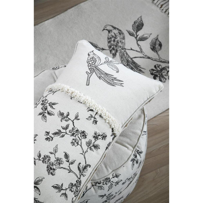 CUSCINO CLARINE 30X50CM ECRU' IN POLICOTONE.