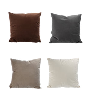 CUSCINO IN VELLUTO 45X45CM IN 4 COLORI