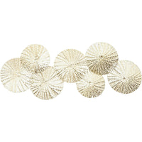 DECORAZIONE DA PARETE HALO 55X22X1CM ORO IN FERRO