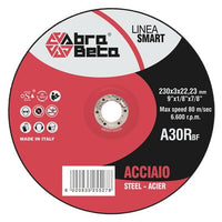 DISCO TAGLIO SMART ROSSO 230X3,2MM PER ACCIAIO