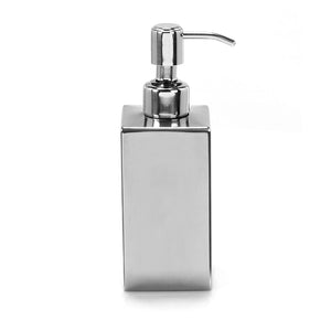 DISPENCER NEMESIA 6X6XH18CM INOX LUCIDO.