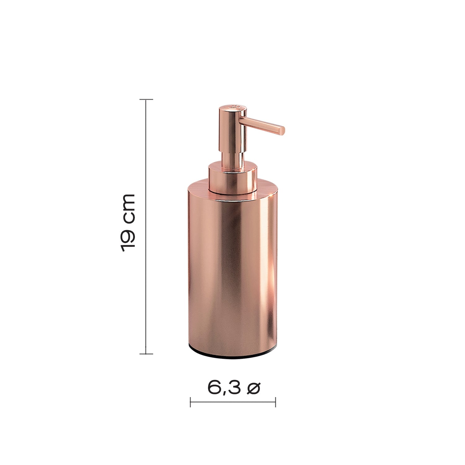 DISPENCER ELETTRA D.7XH19CM INOX RAME