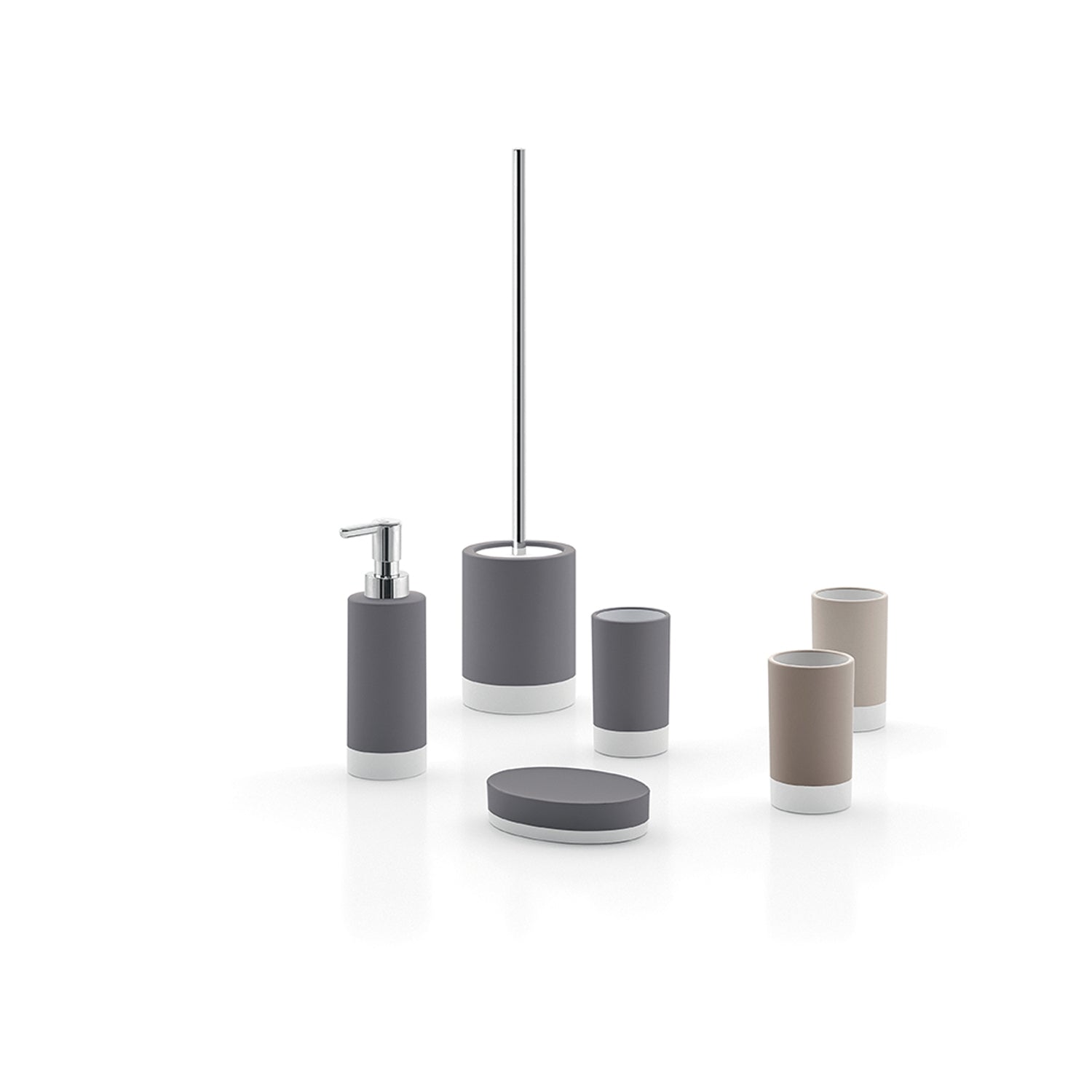 DISPENCER MIZAR D.7XH20CM GRIGIO.