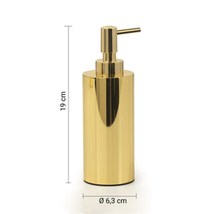 DISPENCER ELETTRA D.7XH19CM INOX COLOR ORO