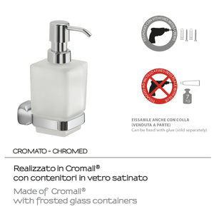 DISPENCER STELVIO 7XH16CM CROMO.