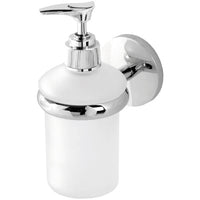 DISPENSER IN CROMO / VETRO SATINATO