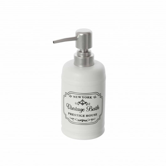 DISPENSER SAPONE BIANCO IN CERAMICA